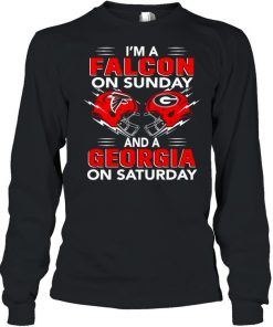 Im a Falcon on Sunday and a Georgia on Saturday  Long Sleeved T-shirt