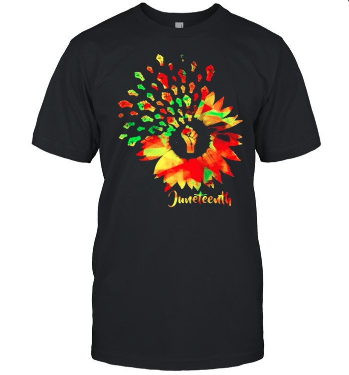 Juneteenth sunflower shirt