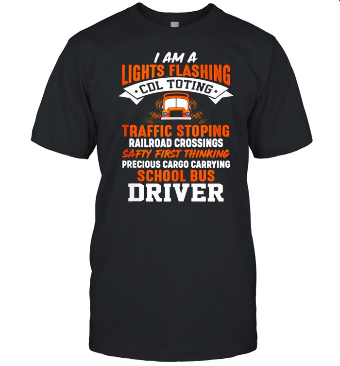 Lights Flashing School Bus Driver shirt