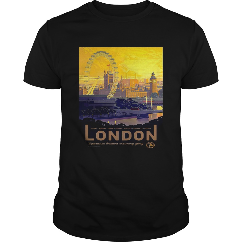London Travel Vintage Reprint Tshirt