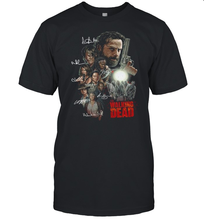 The Walking Dead Characters Signatures shirt