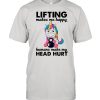 Unicorn Lifting Makes Me Happy Humans Make My Head Hurt  Classic Men's T-shirt