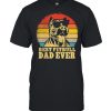 Best Pitbull dad ever sunset retro  Classic Men's T-shirt