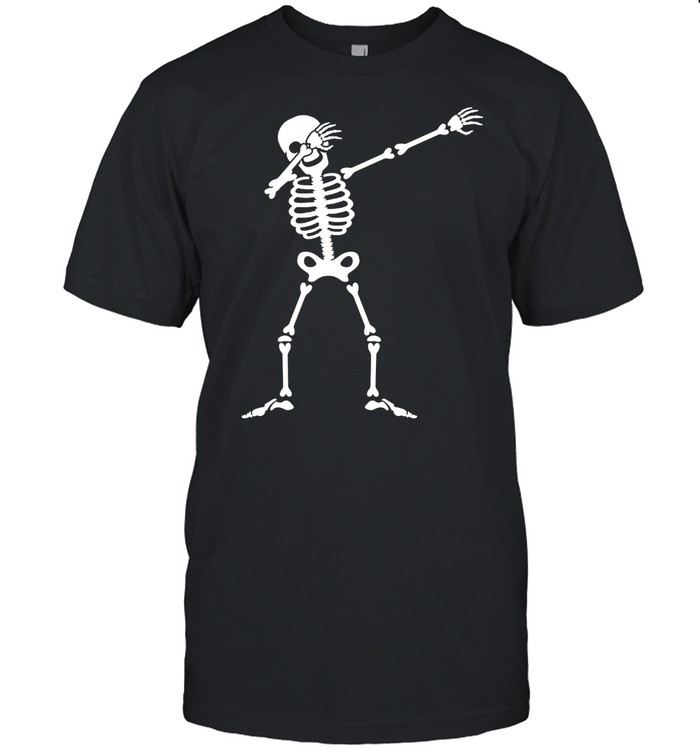 Dabbing Skeleton Halloween Party Shirt