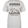 Dogs Solve Most Of My Problems Camping Solves The Rest Shirt Classic Men's T-shirt