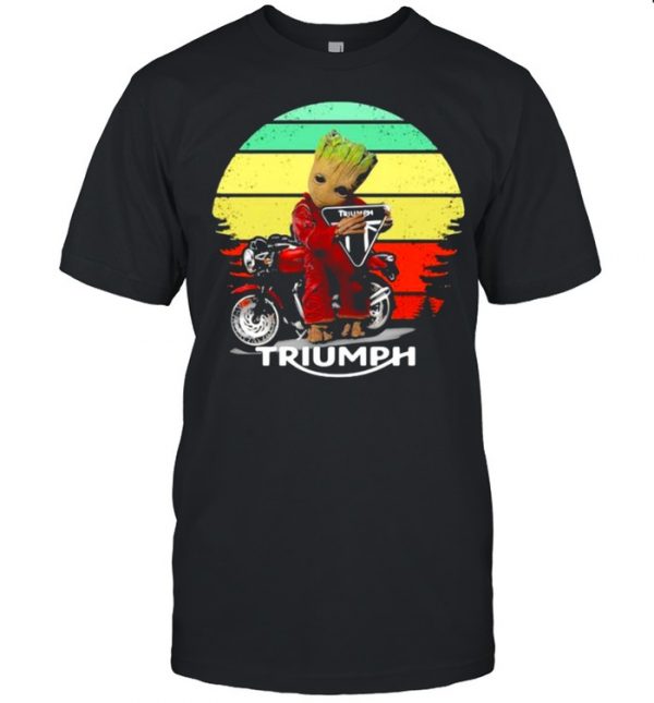 Groot hug Triumph Motor logo vintage  Classic Men's T-shirt
