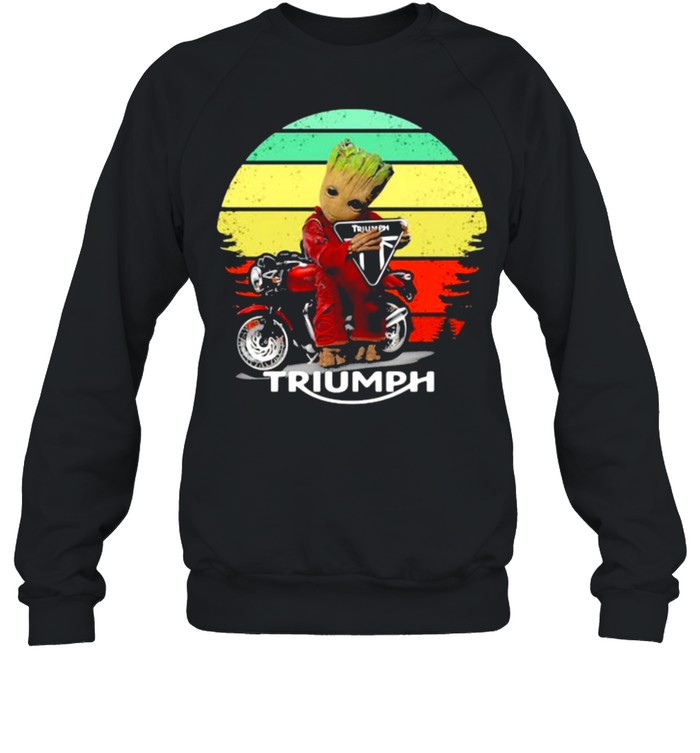 Groot hug Triumph Motor logo vintage  Unisex Sweatshirt