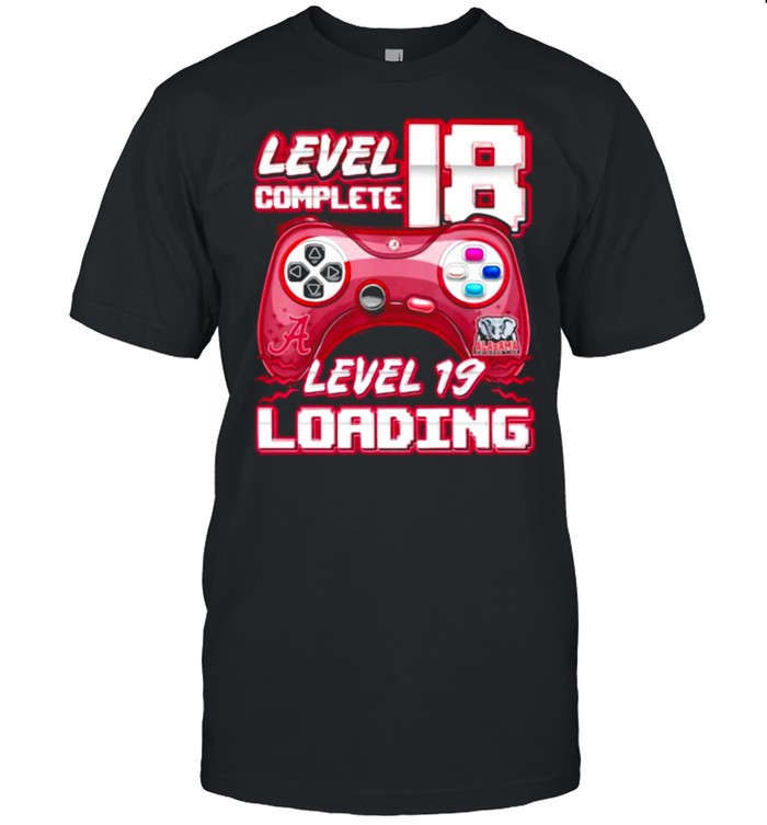 Level 18 complete level 19 loading video game crimson tide football shirt