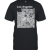 Los Angeles California Vintage Style City LA Street Map  Classic Men's T-shirt