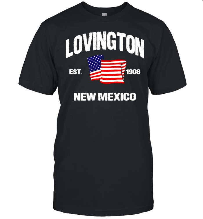 Lovington New Mexico NM USA Stars Stripes Flag Shirt