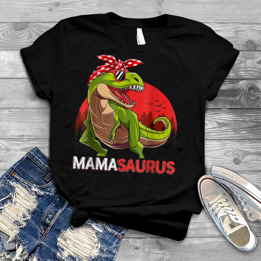 Mamasaurus T rex Dinosaur Funny Mama Saurus Family Matching T Shirt