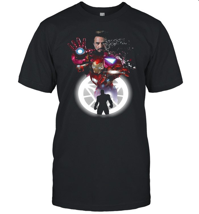 Marvel Iron Man Tony Stark Circle Light T-shirt