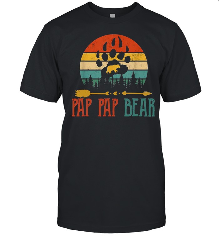 Pap Pap Bear Best Fathers Day Gift Vintage Shirt