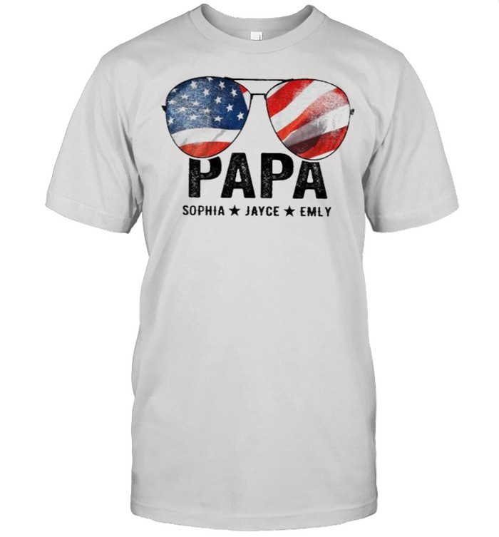 Papa Sophia Jayce Emly American Flag Shirt
