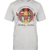 Skull Husband and wife Drinking Buddies for life sunset  Classic Men's T-shirt