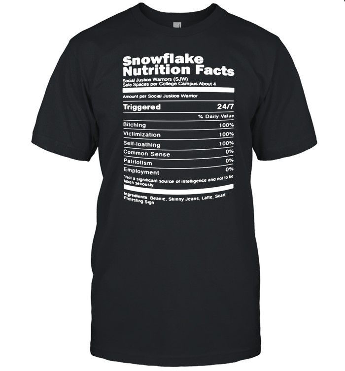 Snowflake Nutrition Facts Shirt