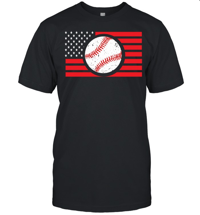USA American Flag Baseballin Coach Pro High School Baseball shirt
