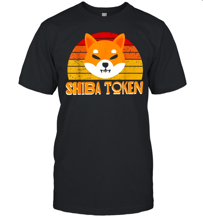 Vintage Shiba Inu Token Crypto Coin Cryptocurrency Shirt