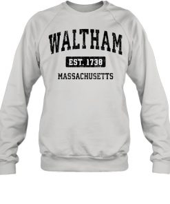Waltham Massachusetts MA Vintage Sports Design Black Design  Unisex Sweatshirt