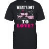 Whats not to love snoopy heart  Classic Men's T-shirt