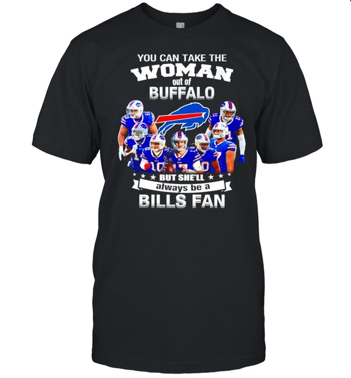 You can take the woman out of Buffalo but she’ll always be a Bills fan shirt
