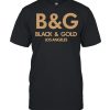 B&G Black And Gold Los Angeles Football Fan Jersey Style Soccer Team T-Shirt Classic Men's T-shirt