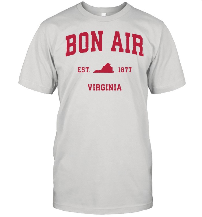 Bon Air Virginia VA Vintage Sports Design Red Print Long Sleeve T-Shirt