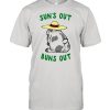 Bunny suns out buns out  Classic Men's T-shirt