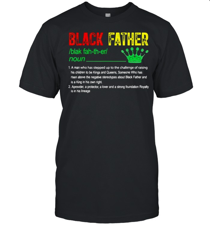 Definition black father Junteenth Crown  Classic Men's T-shirt