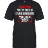 I have ptsd pretty tired of stupid Democrats Trump 2024  Classic Men's T-shirt