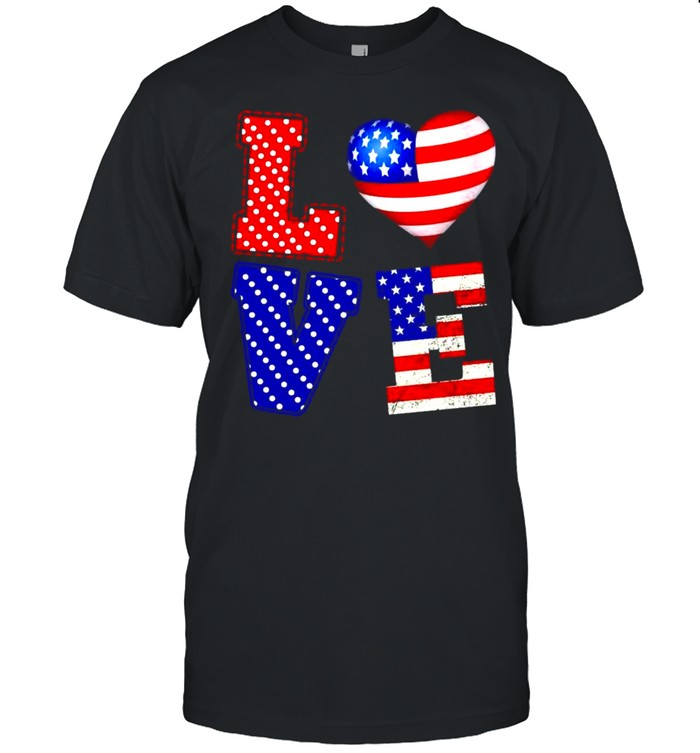 Love America 4th of of July shirt