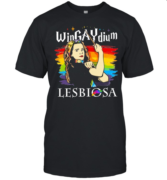 Strong Woman Wingaydium Lessbiosa LGBT shirt