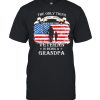 The Only Thing I Love More Than Being A Veteran Is Being A Grandpa American Flag Shirt Classic Men's T-shirt
