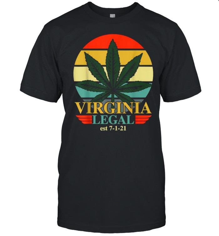 Virginia Legal Medical Marijuana Cannabis Vintage Shirt