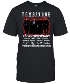 28 Years 1993-2021 Funny Tombstone Signature Thank You For The Memories Shirt Classic Men's T-shirt