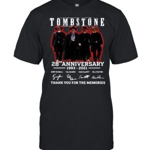28 Years 1993-2021 Funny Tombstone Signature Thank You For The Memories Shirt Classic Men's T-shirt