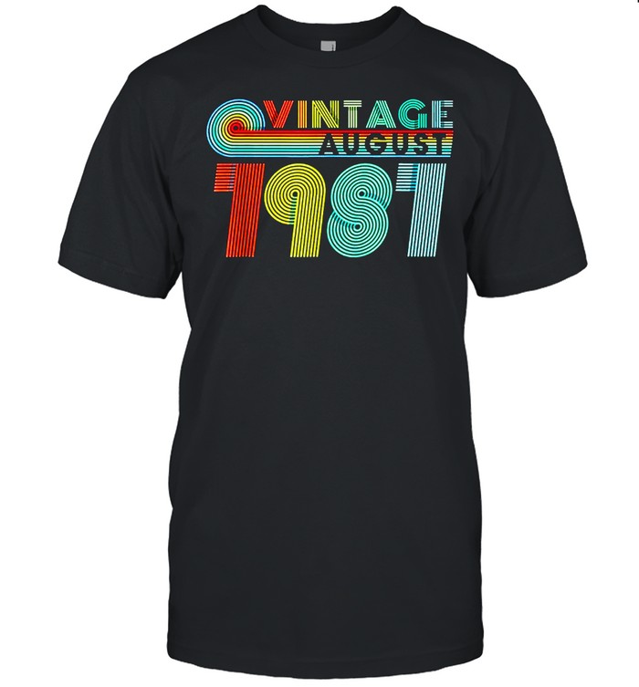 40th birthday vintage august 1981 40 years old shirt