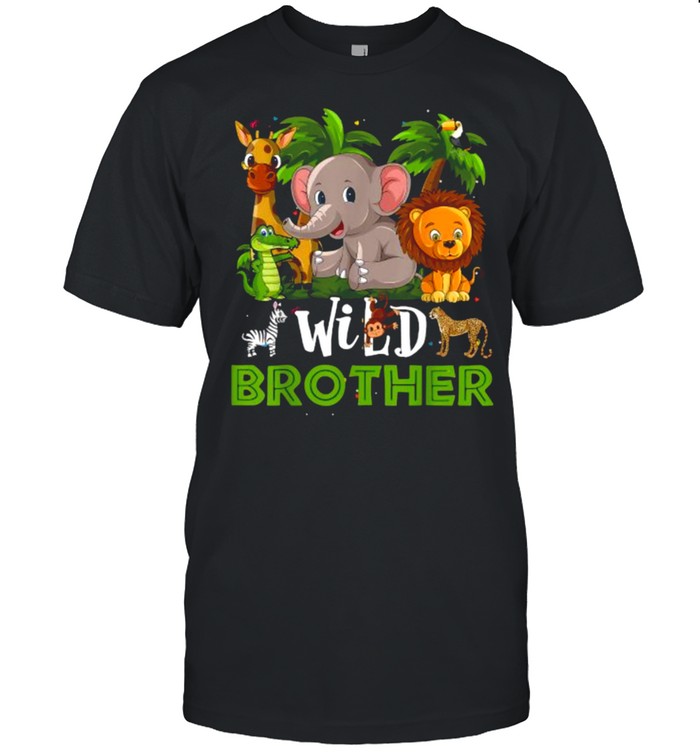 Brother of the Wild Zoo Birthday Safari Jungle Animal Funny T-Shirt