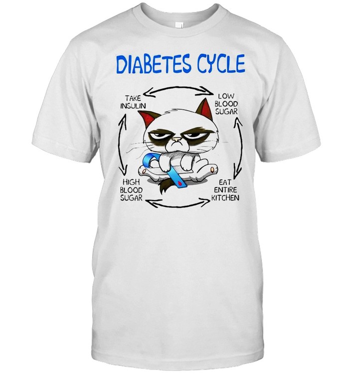 Cat Diabetes Cycle take insulin low blood sugar shirt