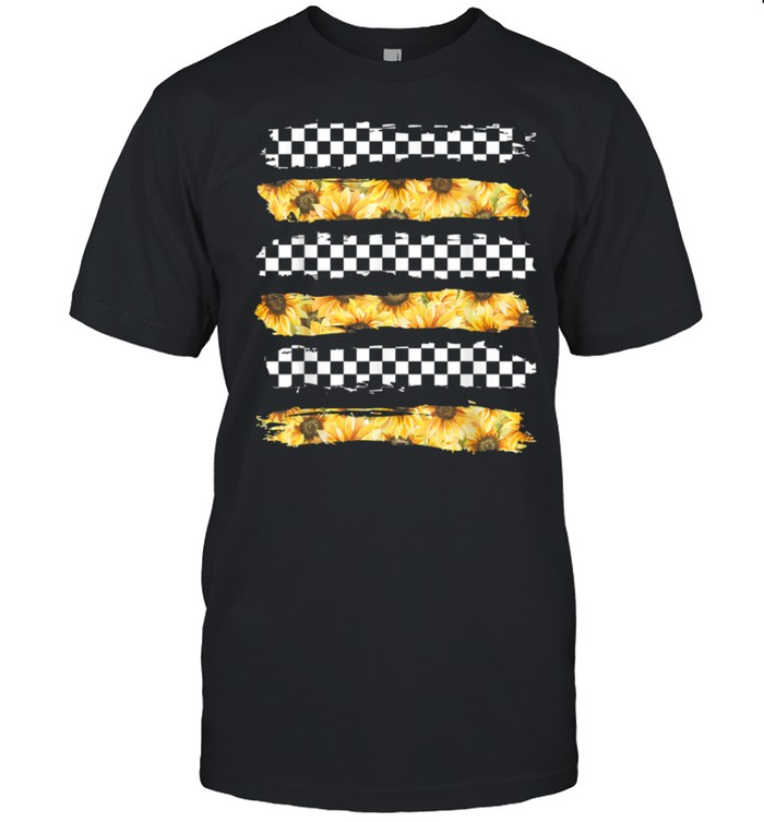 Checkerboard Sunflower Stripes shirt