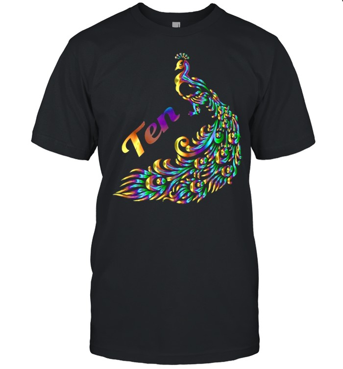 Colorful Paint Peacock Shirt