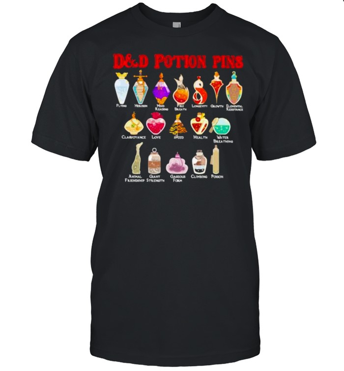 D&D Potion pins shirt