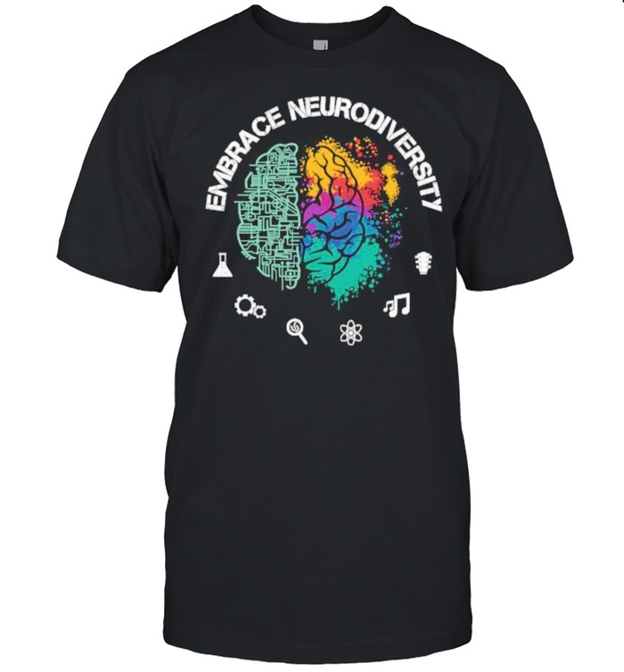 Embrace Neurodiversity Brain Watercolor Shirt