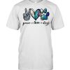 Gift for dog lover Peace Love Dogs  Classic Men's T-shirt
