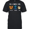 Im a simple girl flip flop kayaking dogs  Classic Men's T-shirt