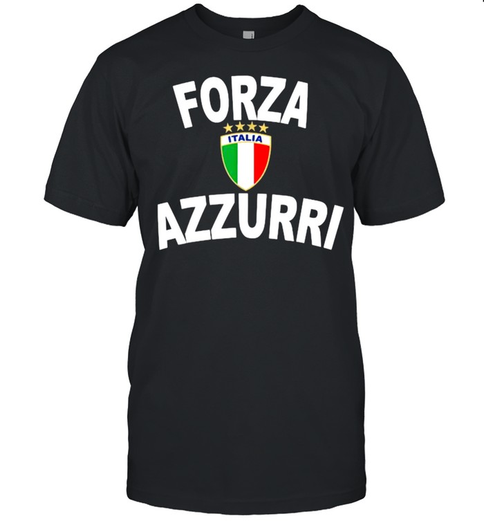 Italy Forza Azzurri Soccer Jersey Italia Flag Football Gift Shirt