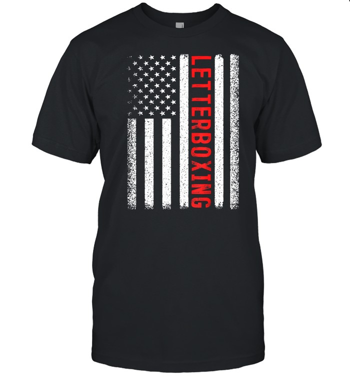 Letterboxing American Flag 4th of July shirt