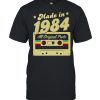 Made in 1984 Born All Original Parts Retro Vintage Cassette  Classic Men's T-shirt