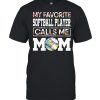 My favorite softball player calls me mom flower  Classic Men's T-shirt