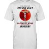 Never Underestimate An Old Lady Who Is Covered By The Blood Jesus And Was Born In January Shirt Classic Men's T-shirt